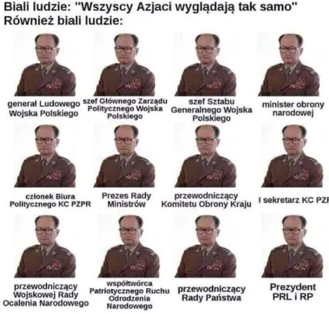Wszyscy Azjaci wyglądają tak samo