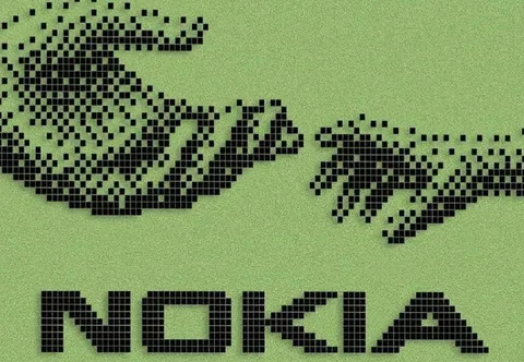 Pixelated Nokia Handshake