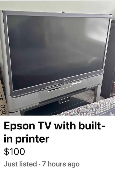 Epson TV With Built-In Printer