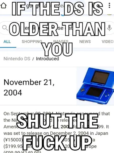 Nintendo DS Age Check