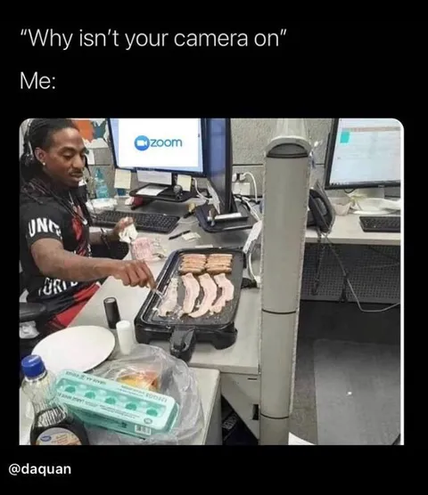 Camera Off During Zoom Call