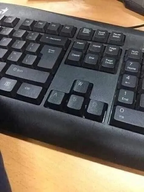 WASD Keys Out of Place