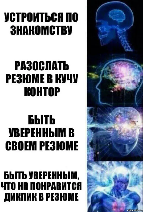 Эволюция уверенности в резюме