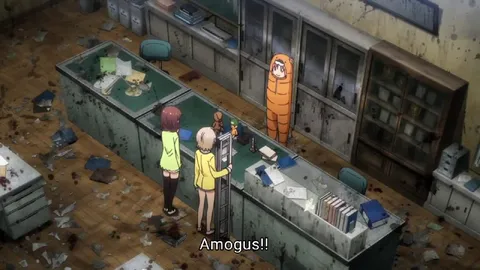 Amogus in the Orange Costume