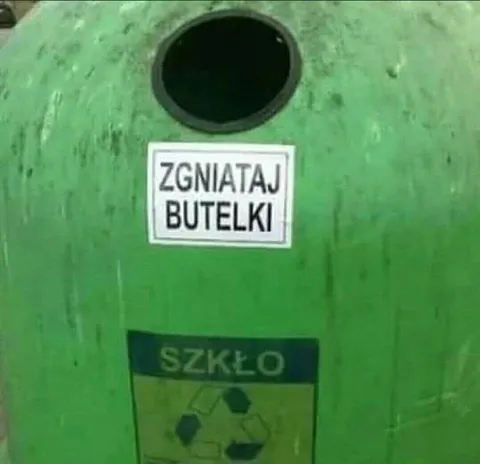 Zgniataj butelki do szkła