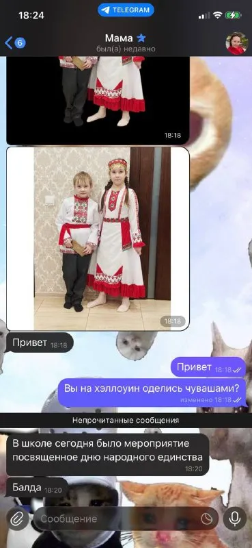 Оделись чувашами на Хэллоуин