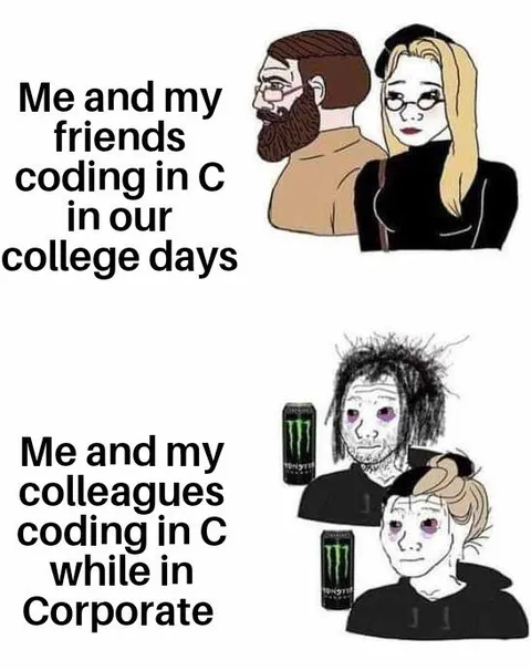 Coding in College vs Corporate Life