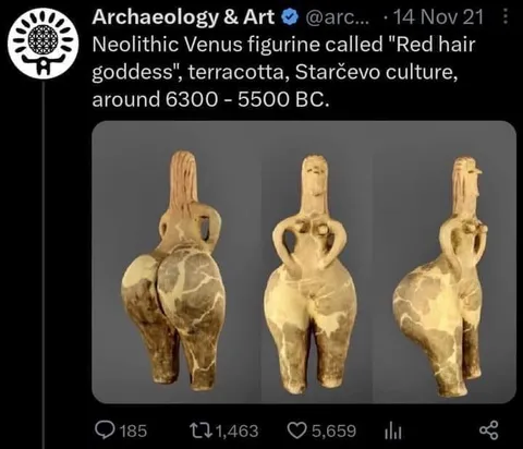Red Hair Goddess Figurine