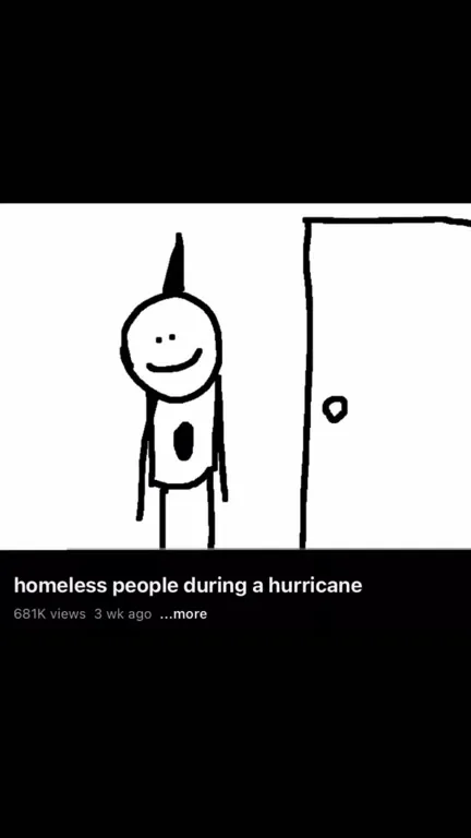 Homeless People During a Hurricane