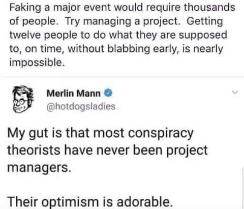 Project Managers vs Conspiracy Theorists