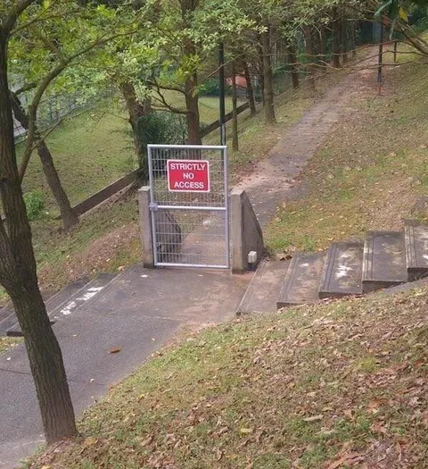 Strictly No Access Gate
