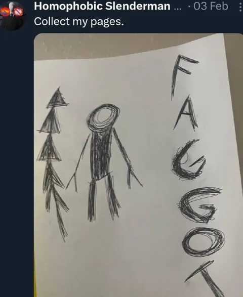 Child's Slenderman Drawing