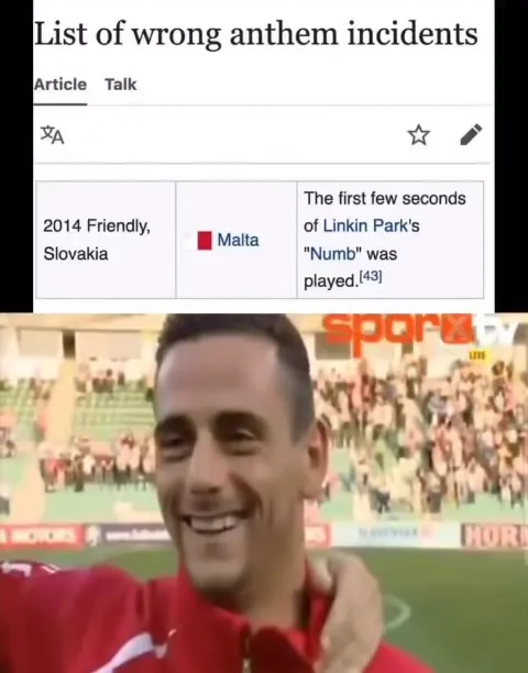 Wrong Anthem Numb Incident