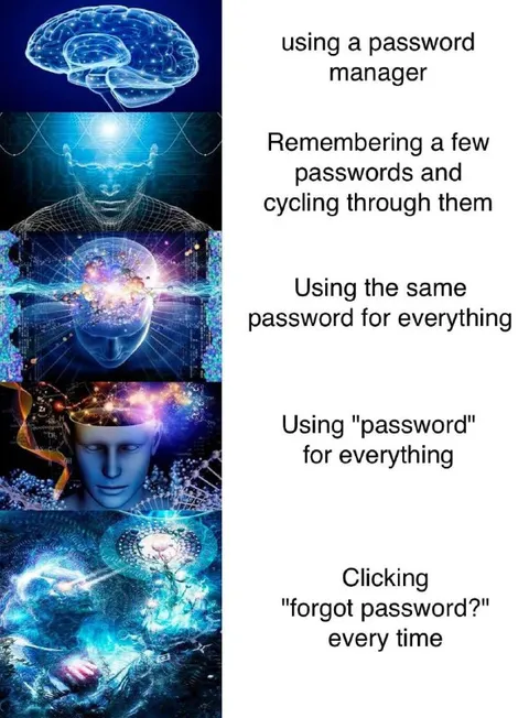Password Security Expanding Brain