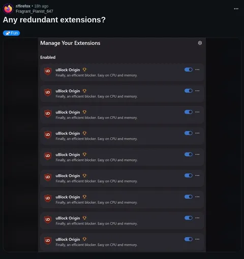Any Redundant Extensions?