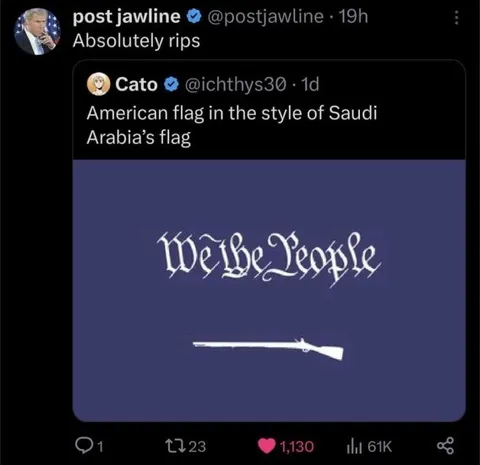 American Flag Saudi Style