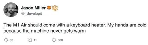 M1 Air Keyboard Heater