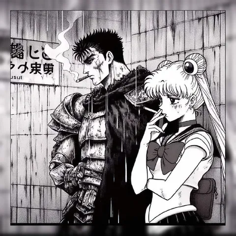 ベルセルクとセーラームーンの喫煙