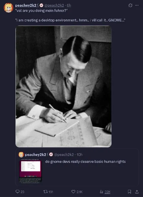 Hitler Names the GNOME Desktop
