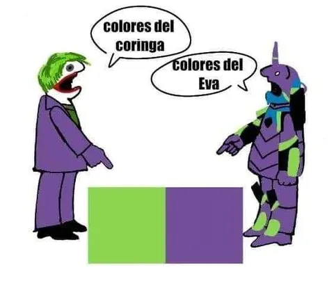 Colores del Coringa y Eva
