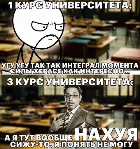 Курс университета: от интереса к непониманию