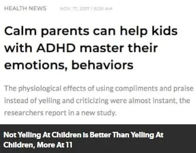 Not Yelling at Children Is Better