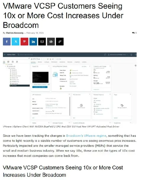 VMware Customers Face Cost Increases