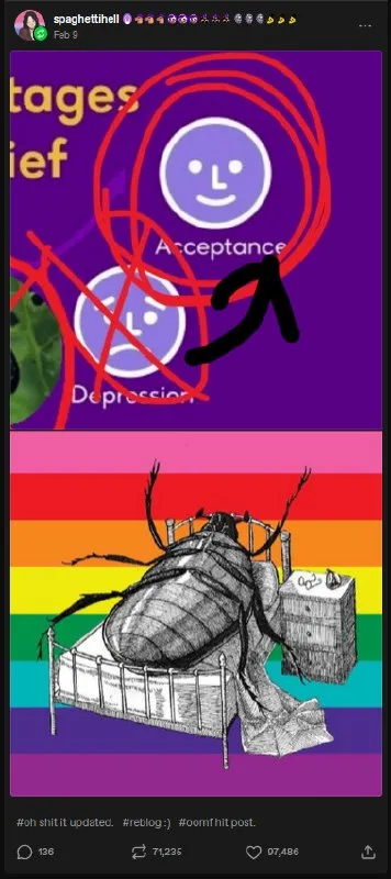 Stages of Grief Cockroach Funeral