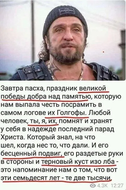 Пасха и последний парад Христа
