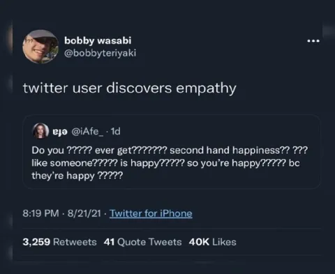 Twitter User Discovers Empathy