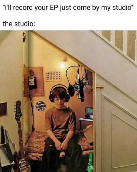 When the studio is tiny
