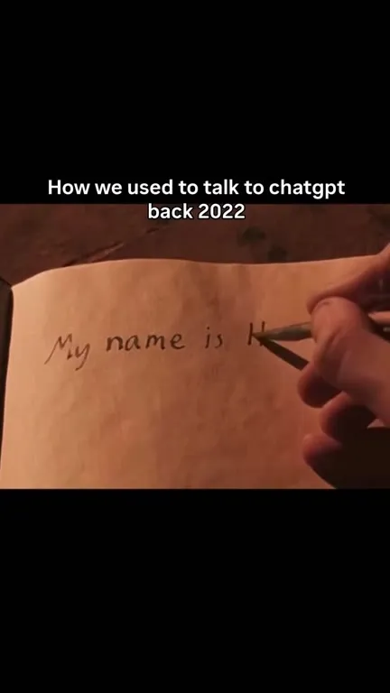 How We Used to Talk to ChatGPT