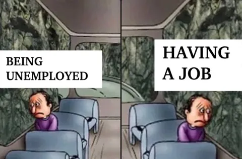 Being Unemployed vs Having a Job