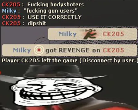 Trollface Gets Revenge on Bodyshotter