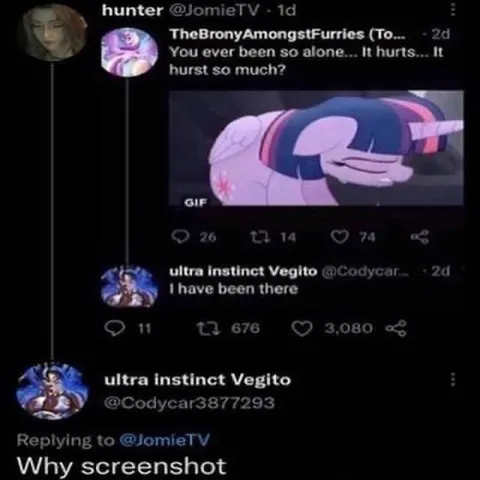 Why screenshot this pain