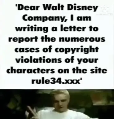 Dear Walt Disney Copyright Complaint