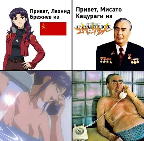 Привет, Леонид Брежнев и Мисато
