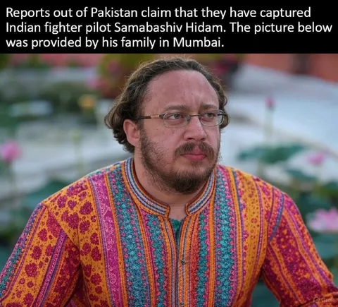 Captured Indian Fighter Pilot