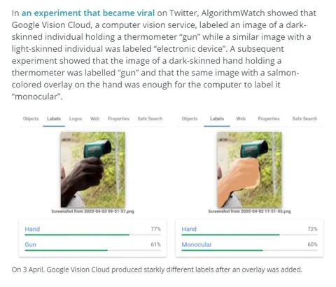 Google Vision Cloud Bias Experiment