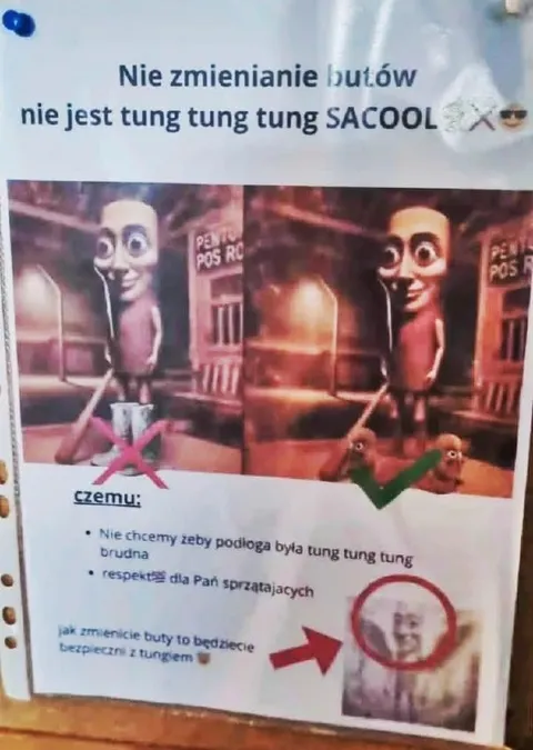 Nie zmienianie butów w szkole