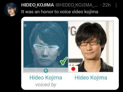 Hideo Kojima Voice Mix-Up