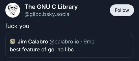 Go’s Best Feature: No libc