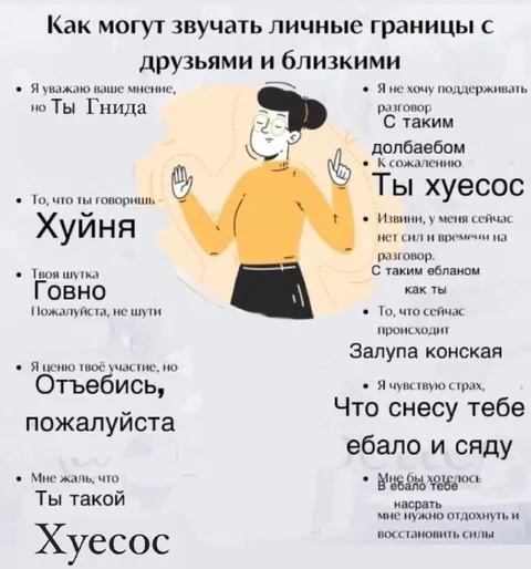 Личные границы с близкими