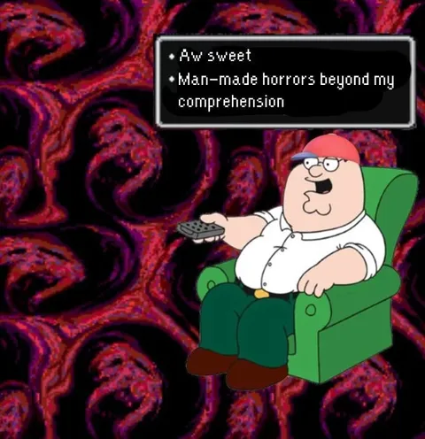 Peter Griffin Horrified Reaction