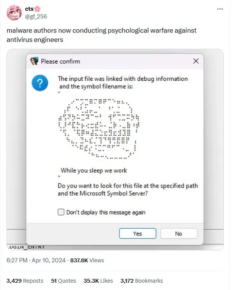 Malware Authors Psychological Warfare