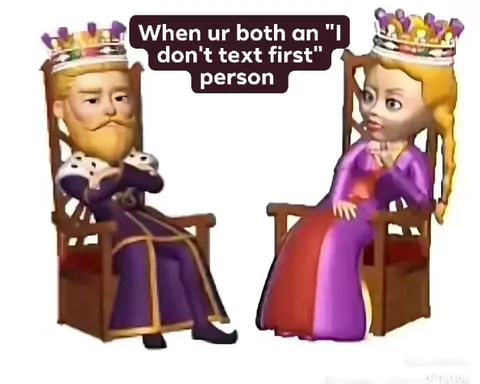 When Neither Person Texts First