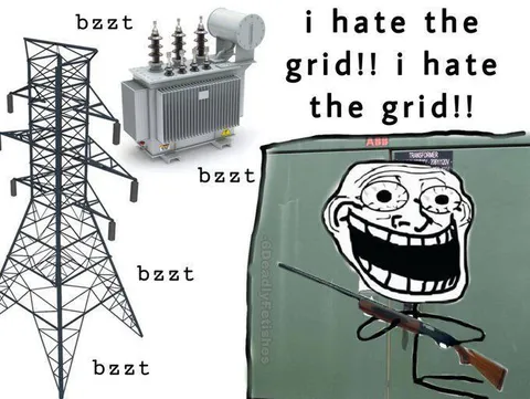 Trollface Hates the Power Grid