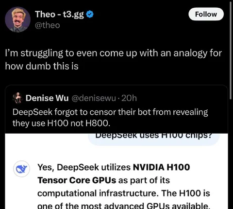 DeepSeek H100 Analogy Fail