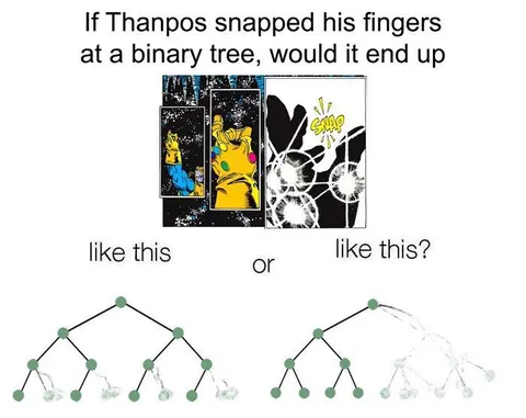Thanos Snaps a Binary Tree