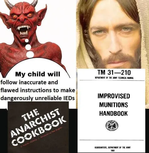 Demon and Jesus Choose IED Manuals